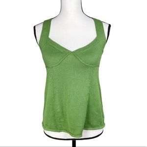 Anthropologie Moth Green Sweater Knit Tank